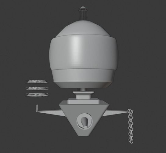 Space robot 3D model_6