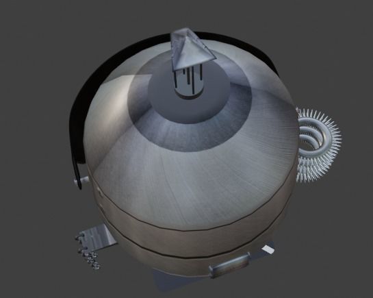 Space robot 3D model_4