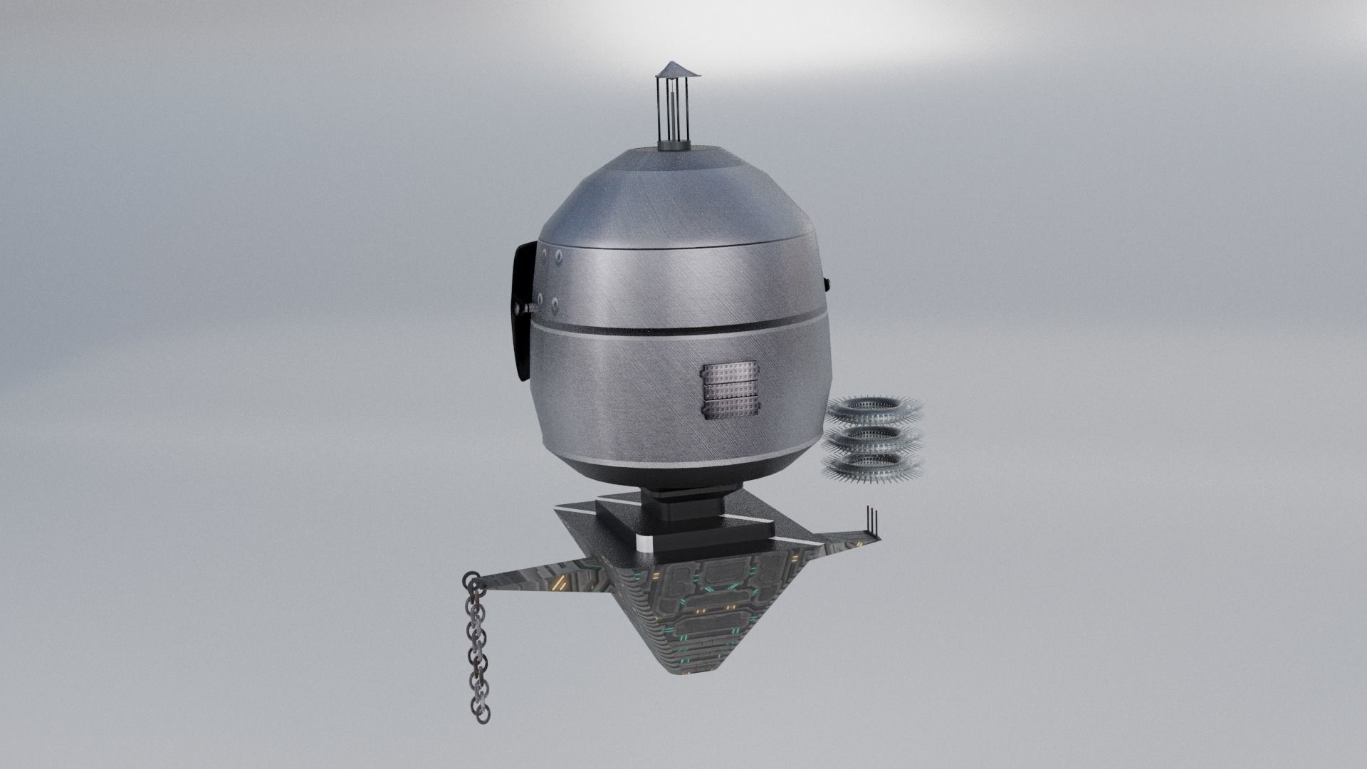 Space robot 3D model_2