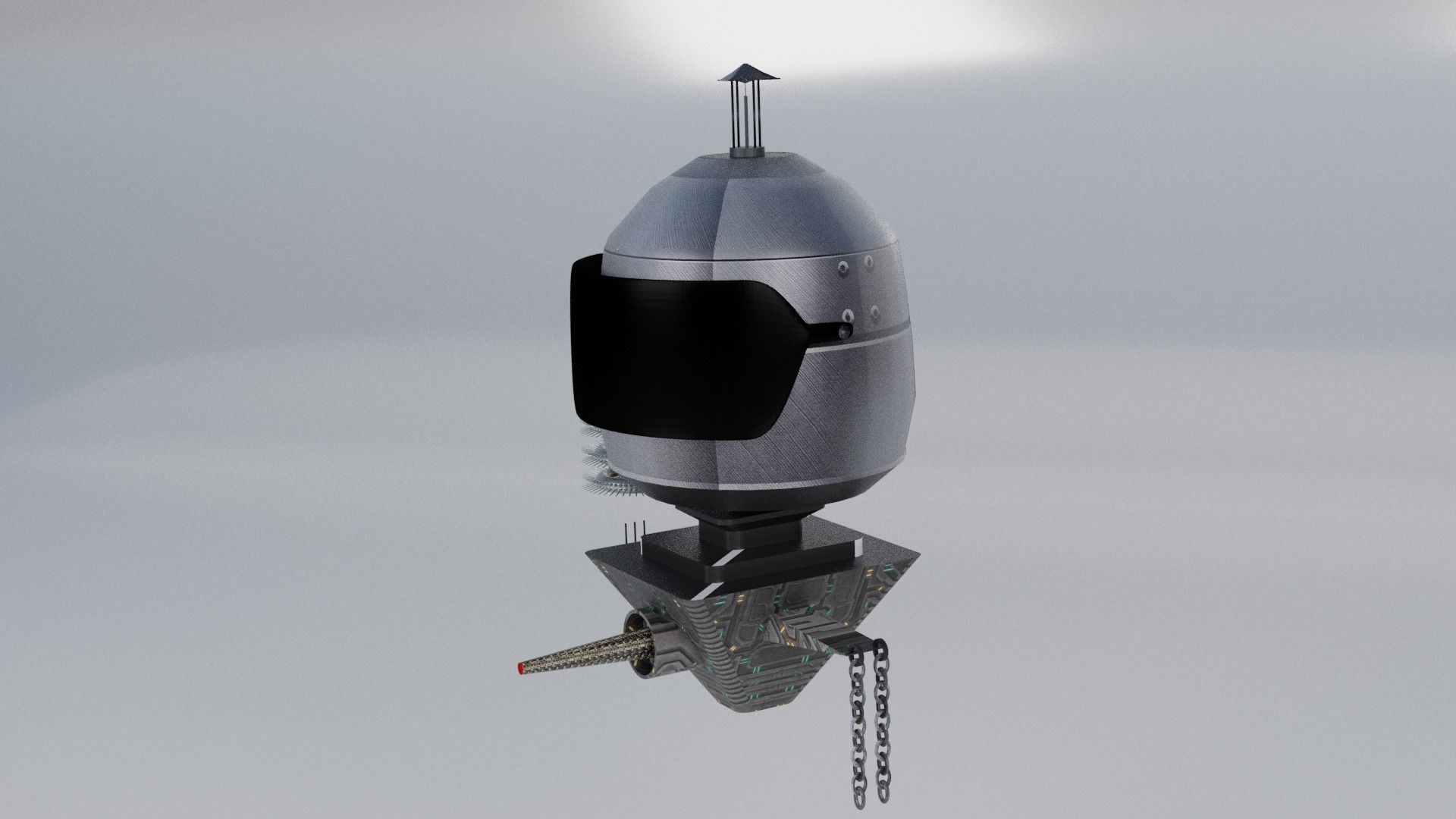Space robot 3D model_1
