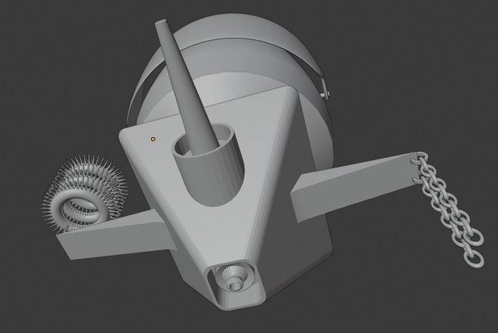 Space robot 3D model_7