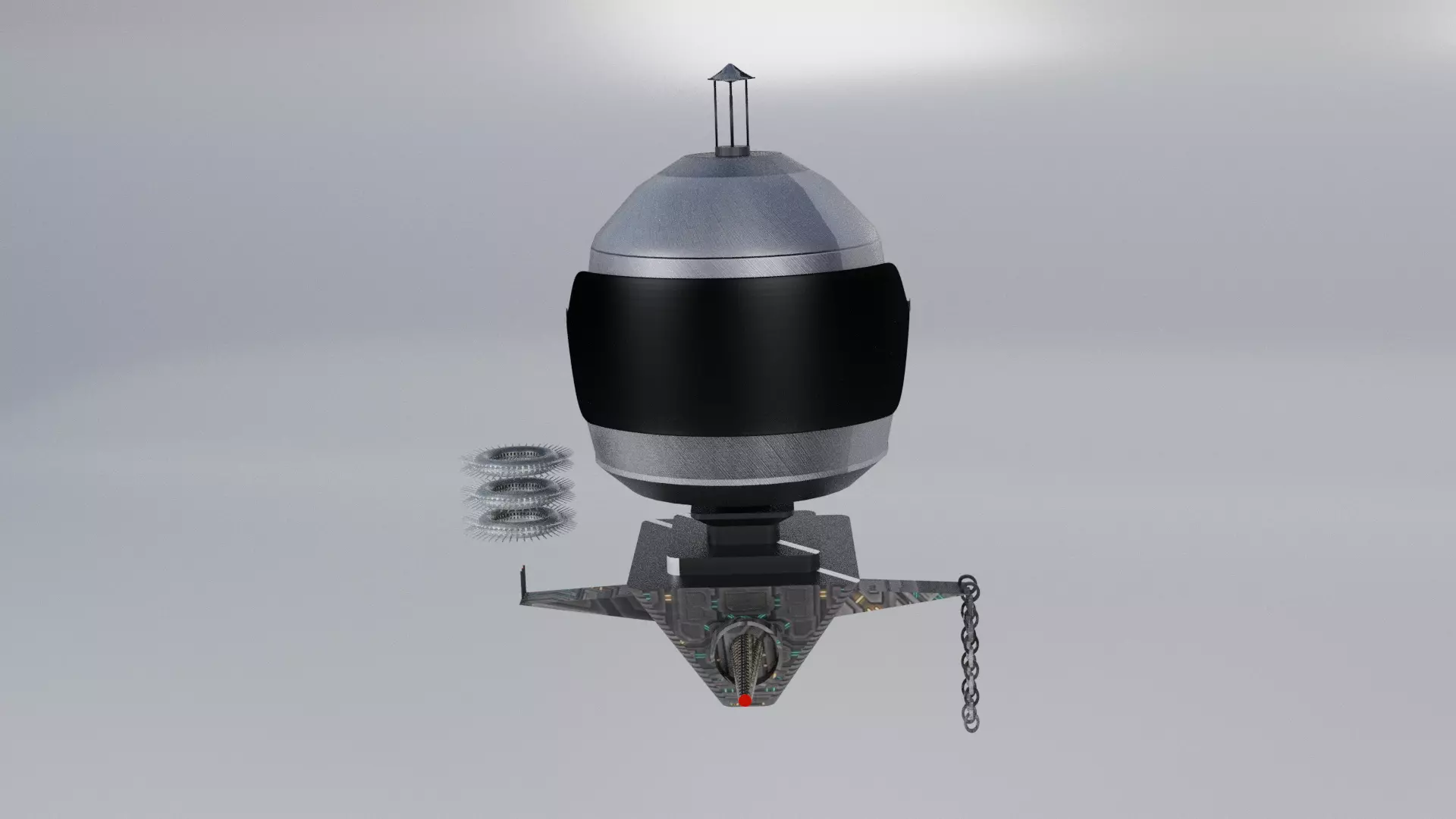 Space robot 3D model_0