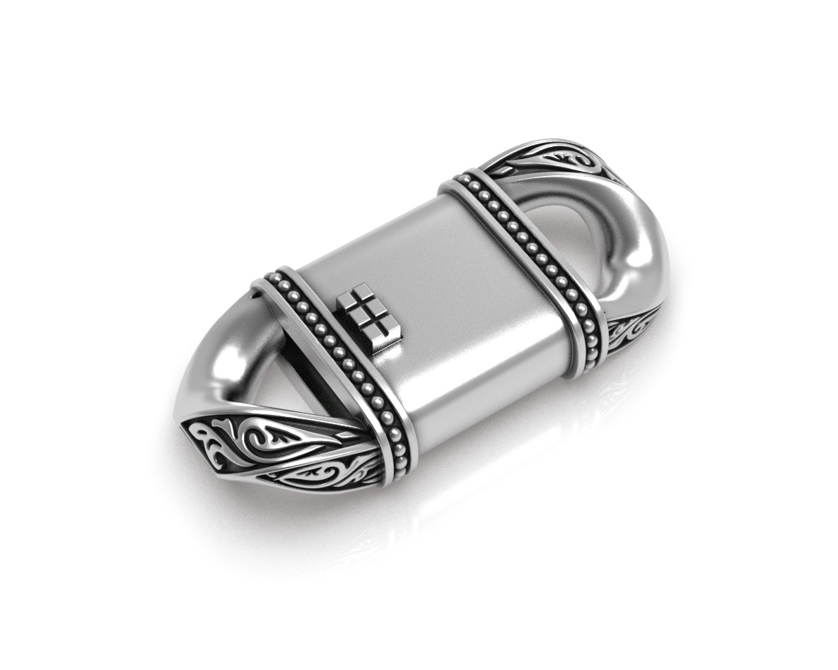 Bracelet with ornament 3D print model 3D print model_2