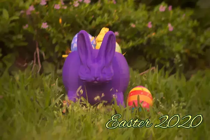 Maceta conejo de pascua