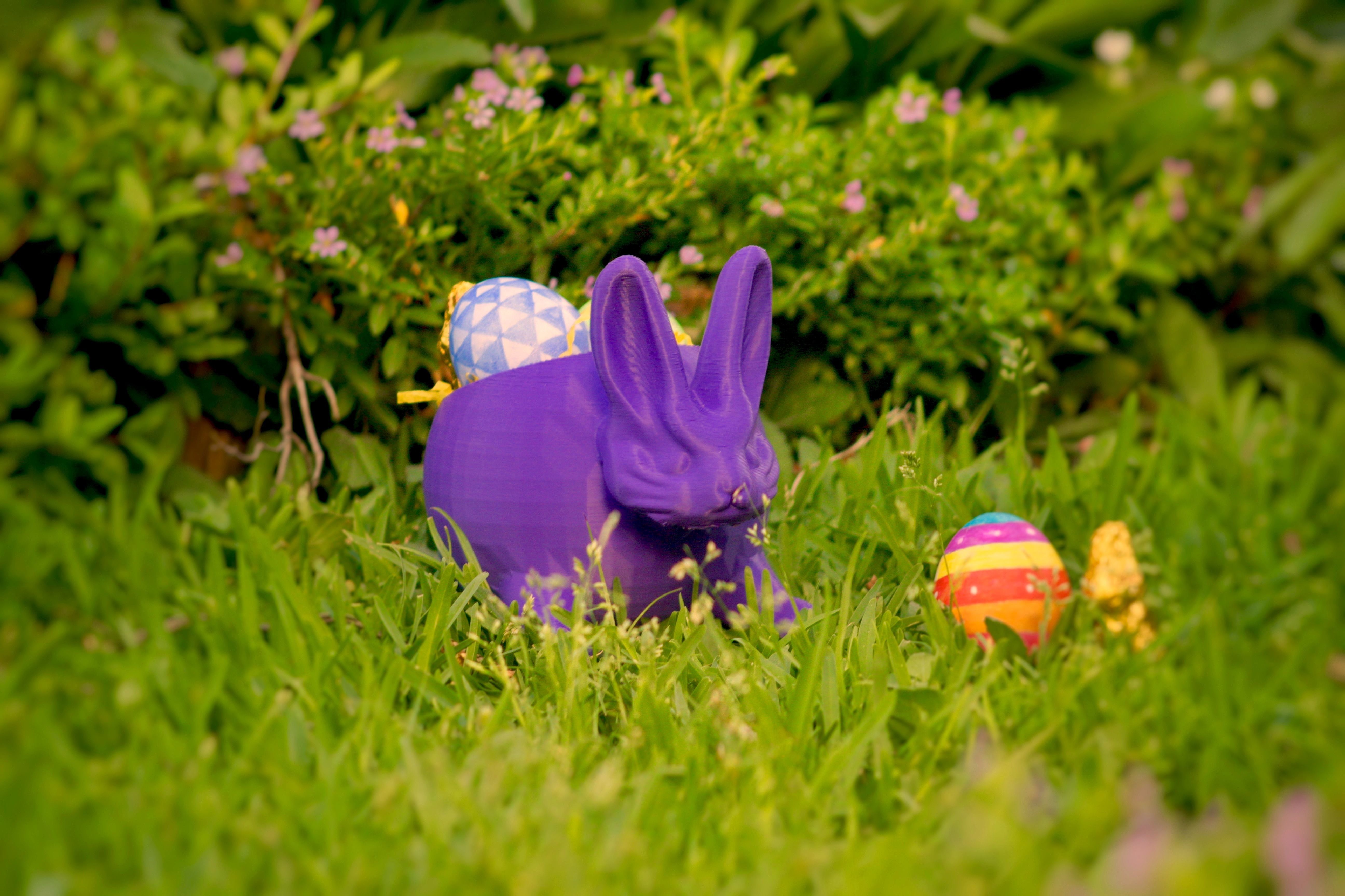Maceta conejo de pascua 3D print model_1
