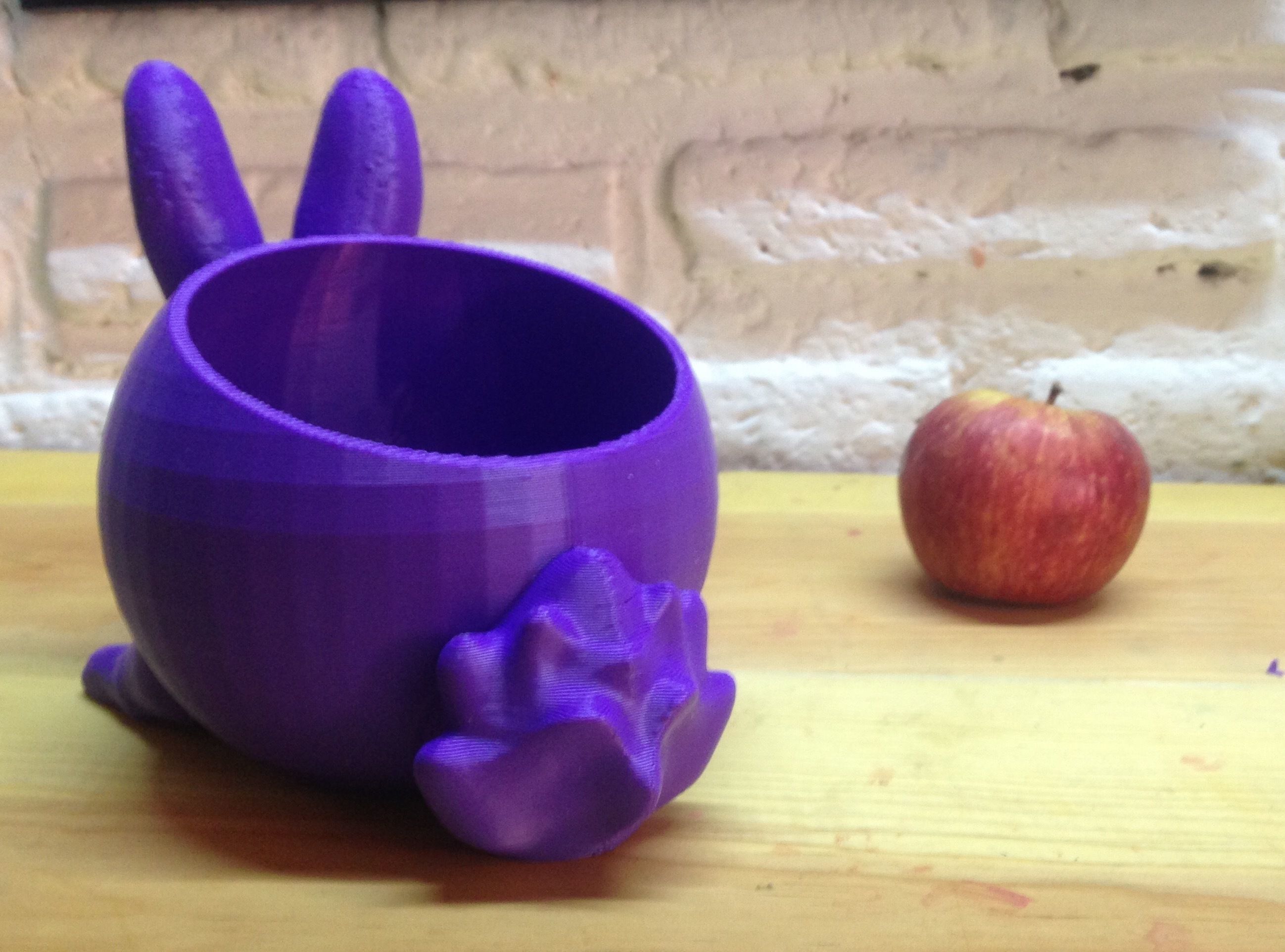 Maceta conejo de pascua 3D print model_3