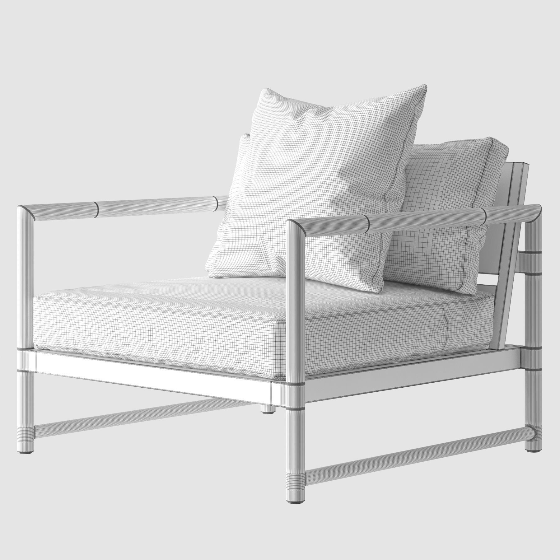 HARBOUR Breeze XL Arm Chair 3D model_5