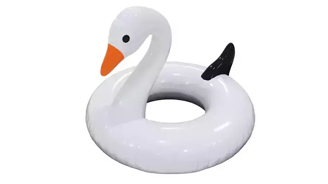 Inflatable Swan 3D Model - High Detail and Versatility Low-poly 3D model