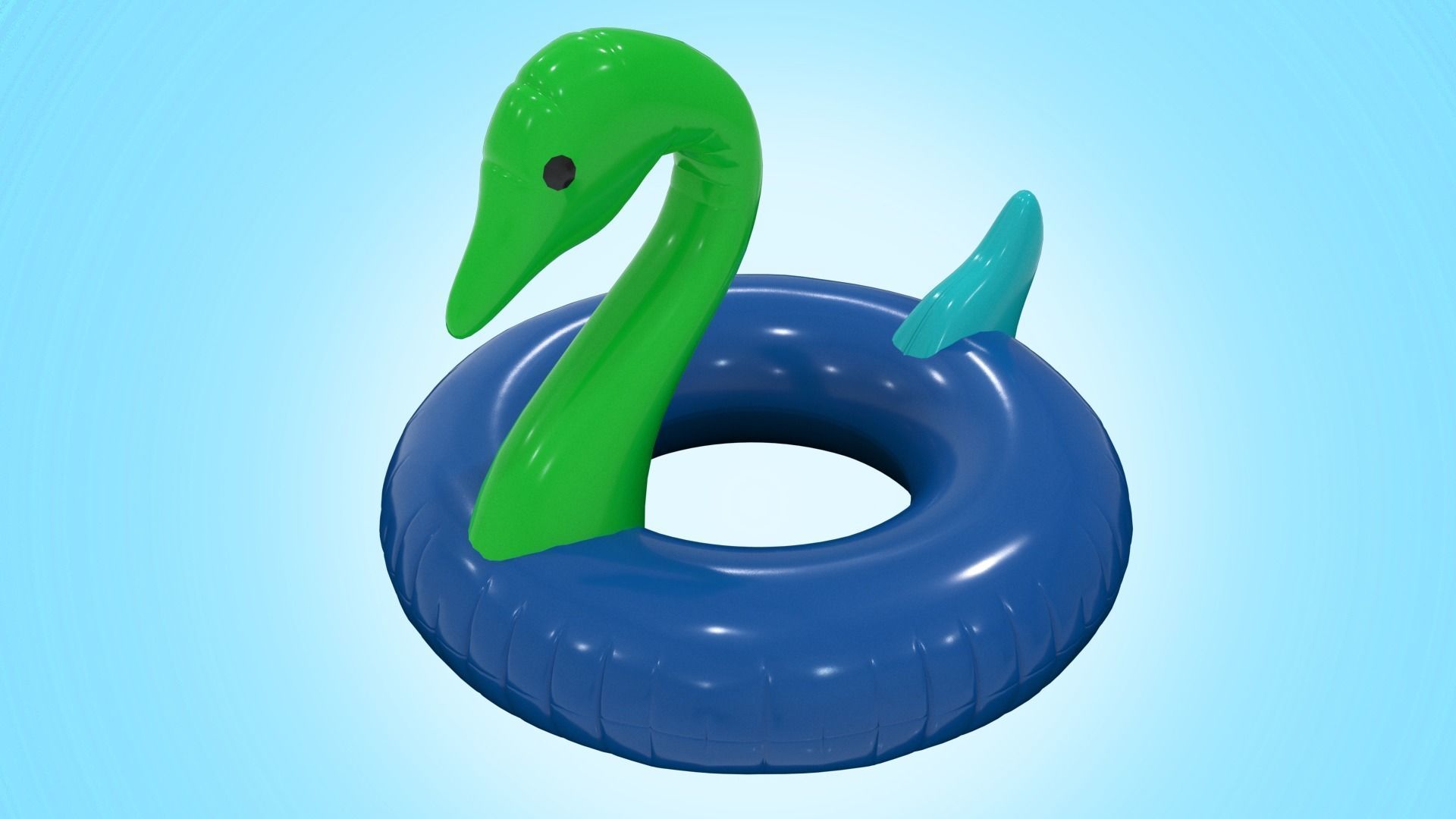 Inflatable Swan 3D Model - High Detail and Versatility Low-poly 3D model_4