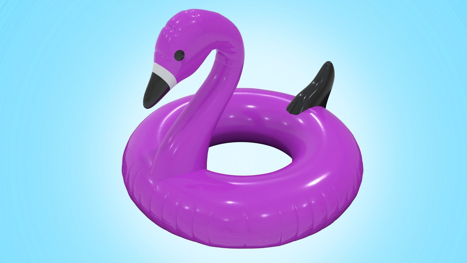Inflatable Swan 3D Model - High Detail and Versatility Low-poly 3D model_6