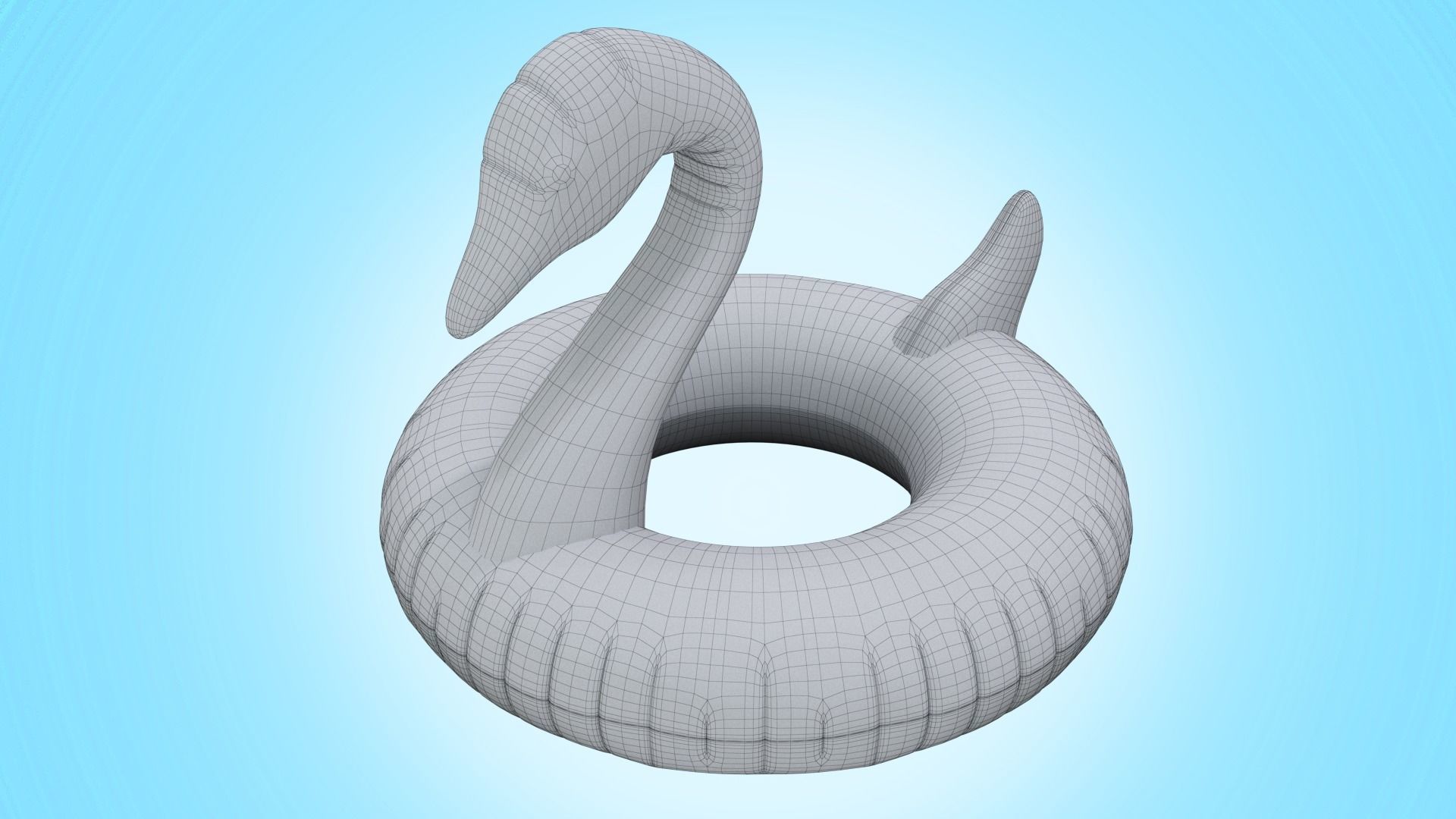 Inflatable Swan 3D Model - High Detail and Versatility Low-poly 3D model_8