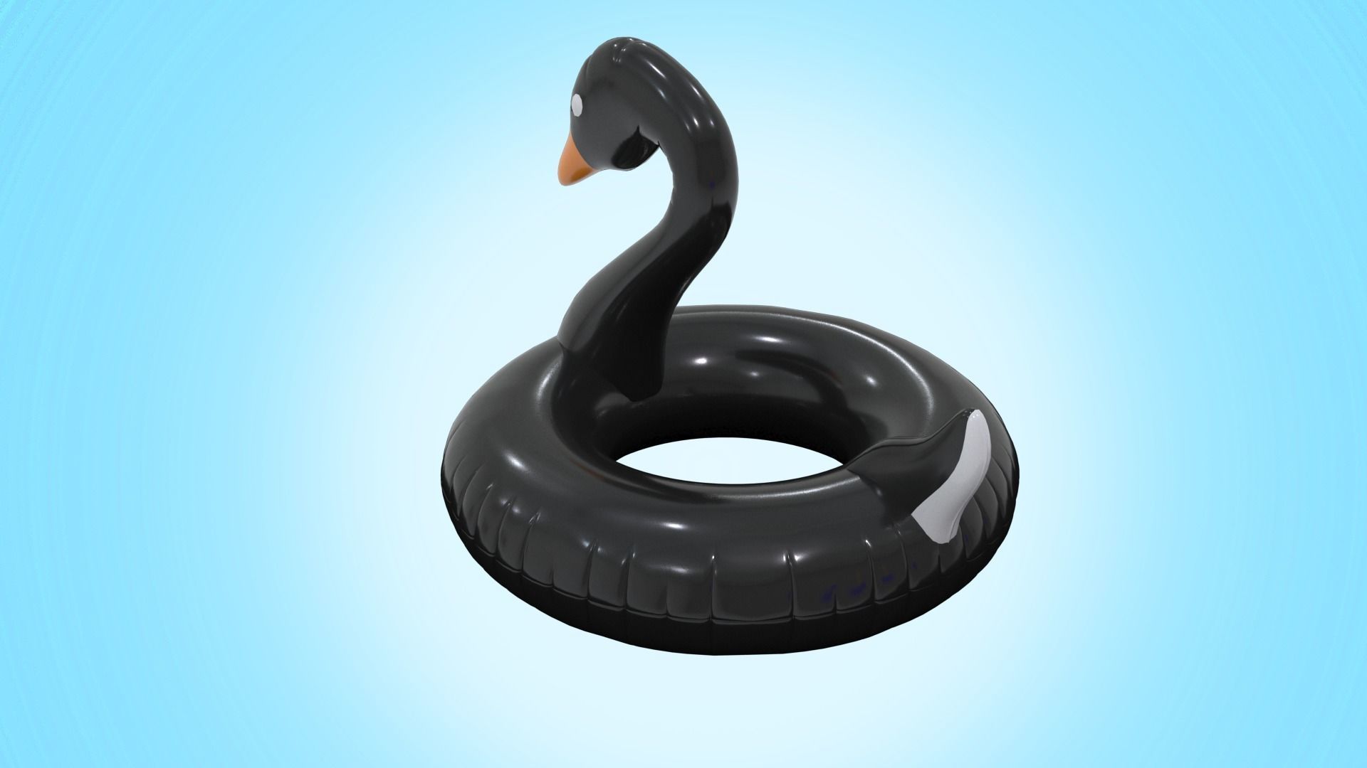 Inflatable Swan 3D Model - High Detail and Versatility Low-poly 3D model_2
