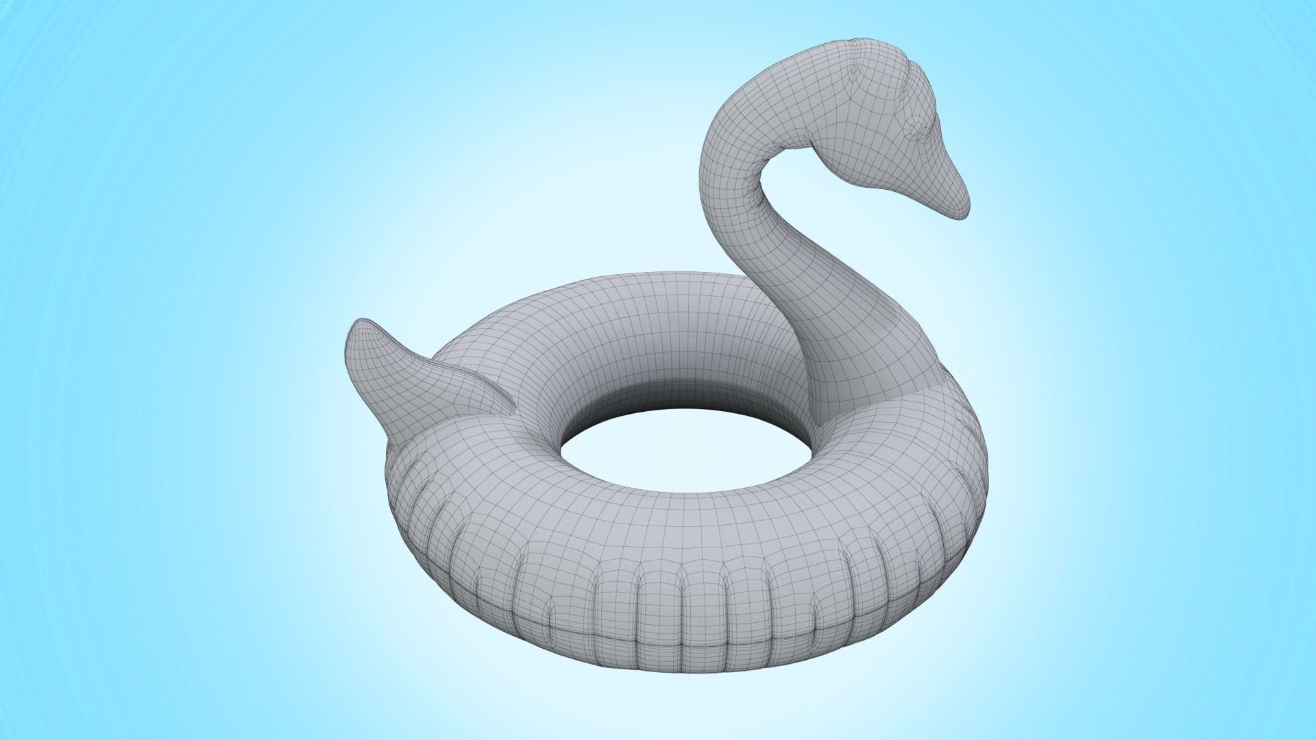 Inflatable Swan 3D Model - High Detail and Versatility Low-poly 3D model_9