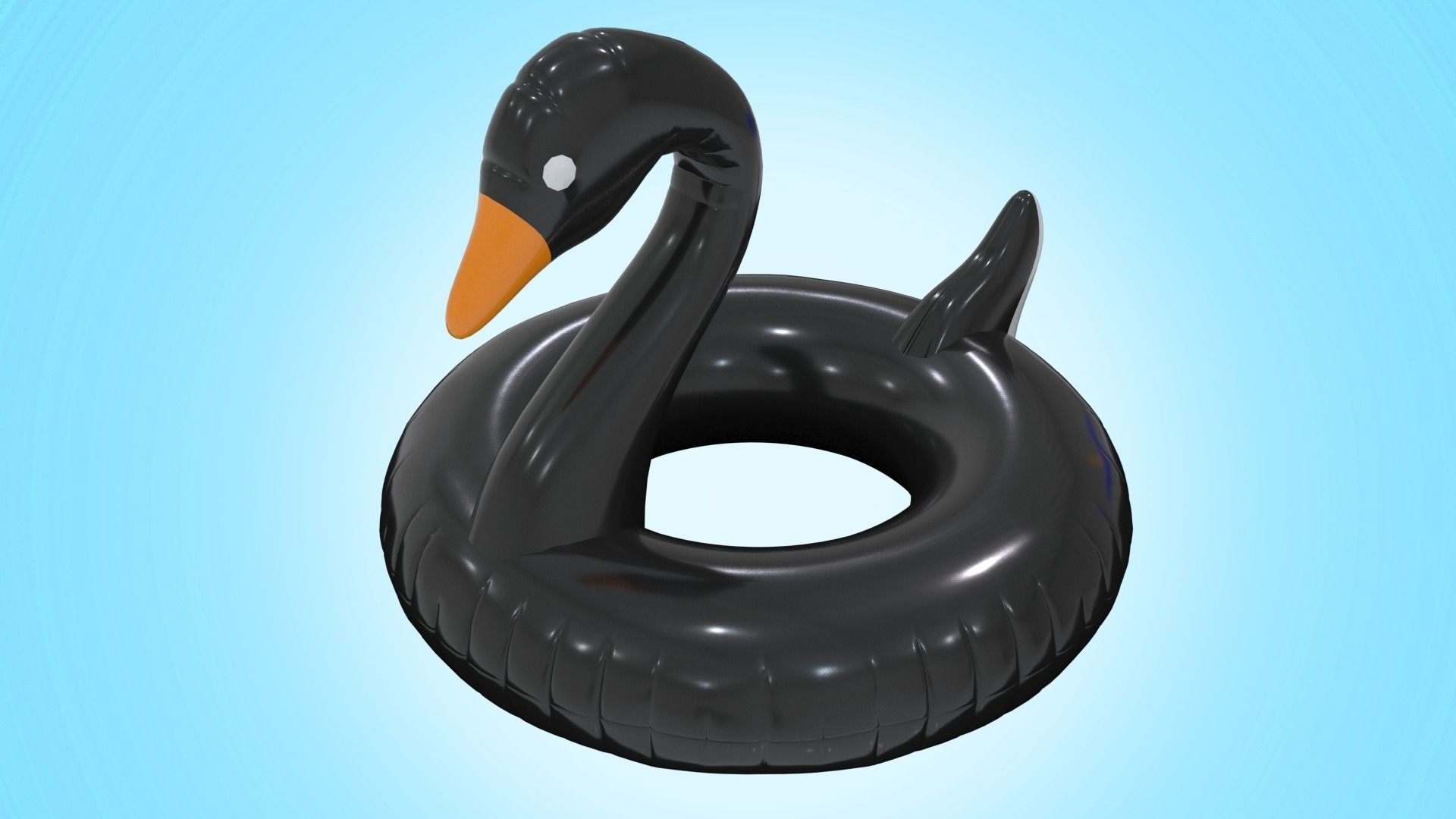 Inflatable Swan 3D Model - High Detail and Versatility Low-poly 3D model_1
