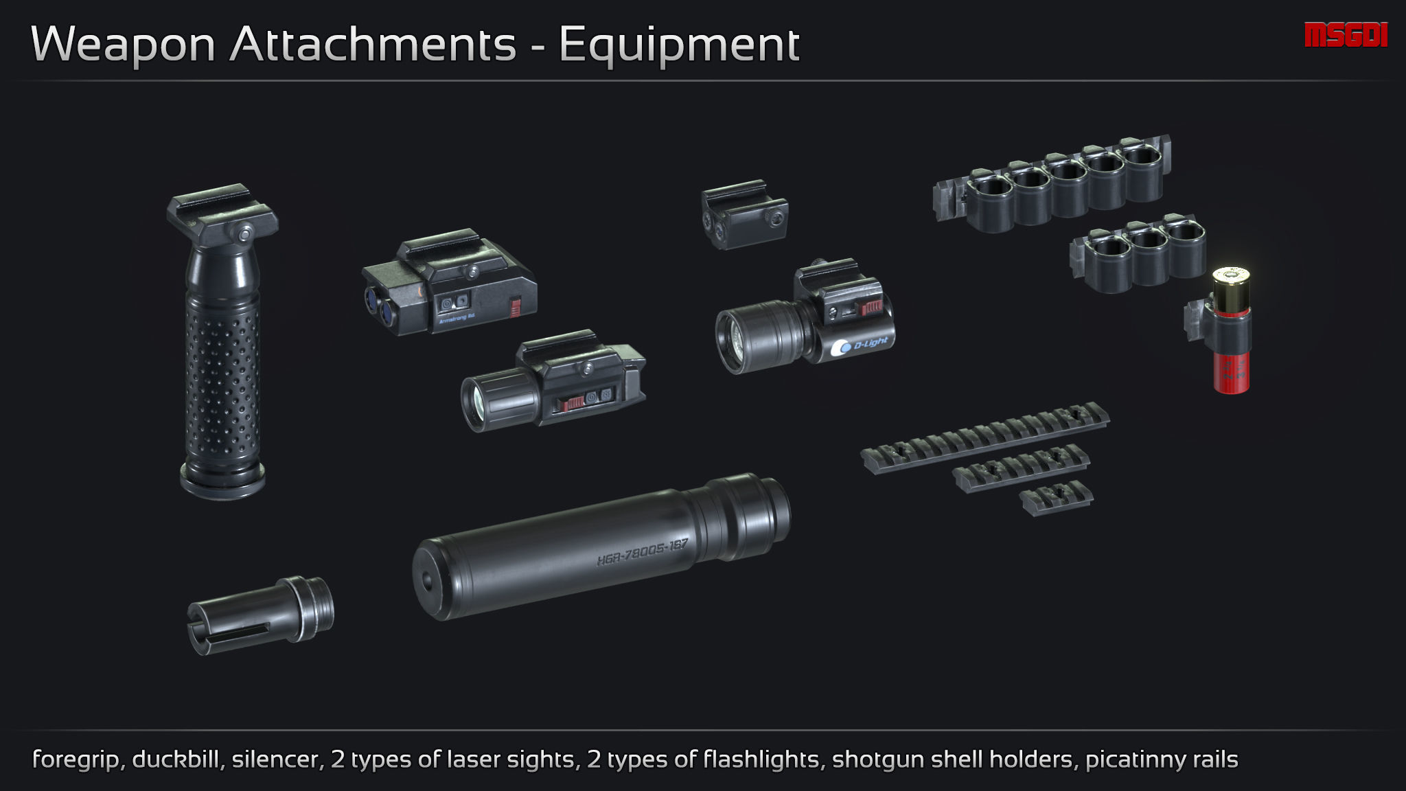 Scifi Shotgun PPT 25 Low-poly 3D model_4