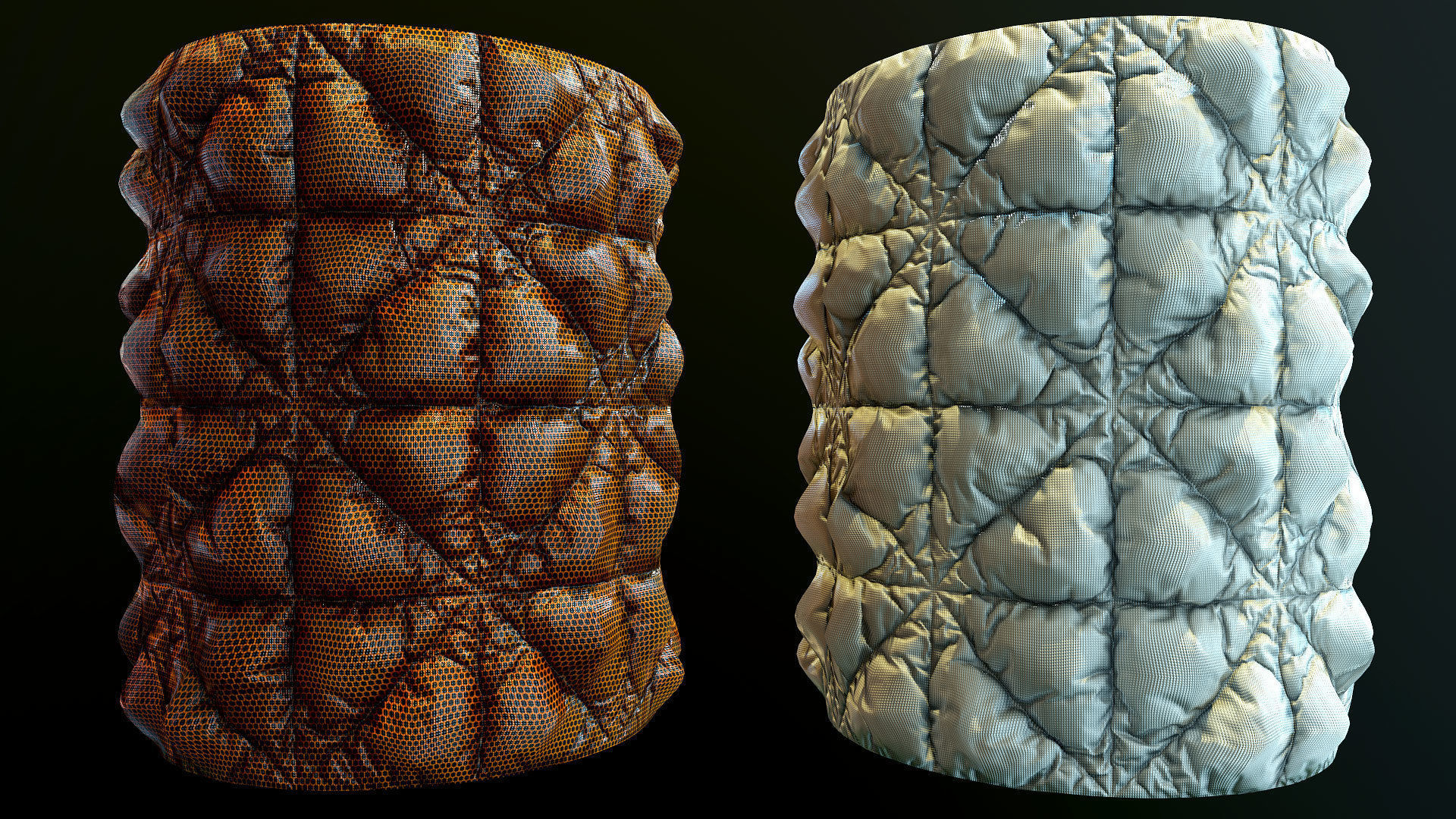 Modular Sci Fi Corridor Low-poly 3D model_16