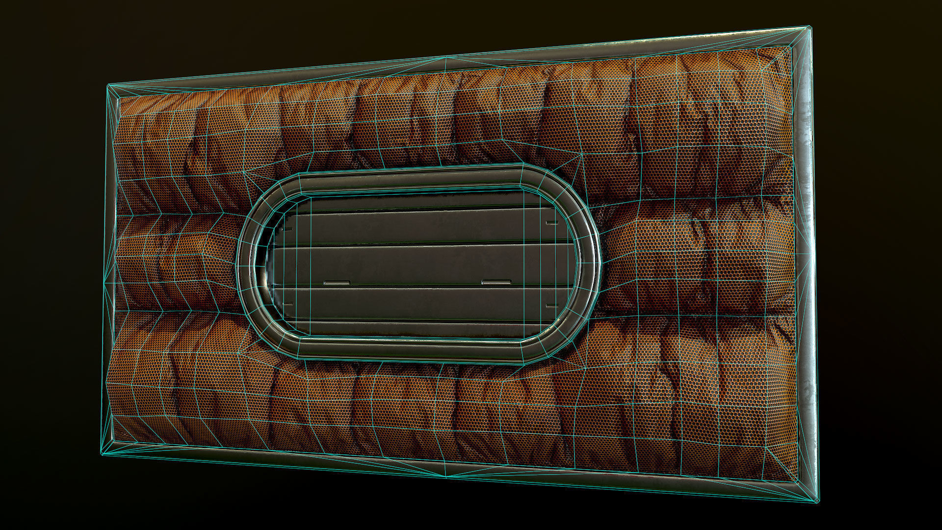 Modular Sci Fi Corridor Low-poly 3D model_15