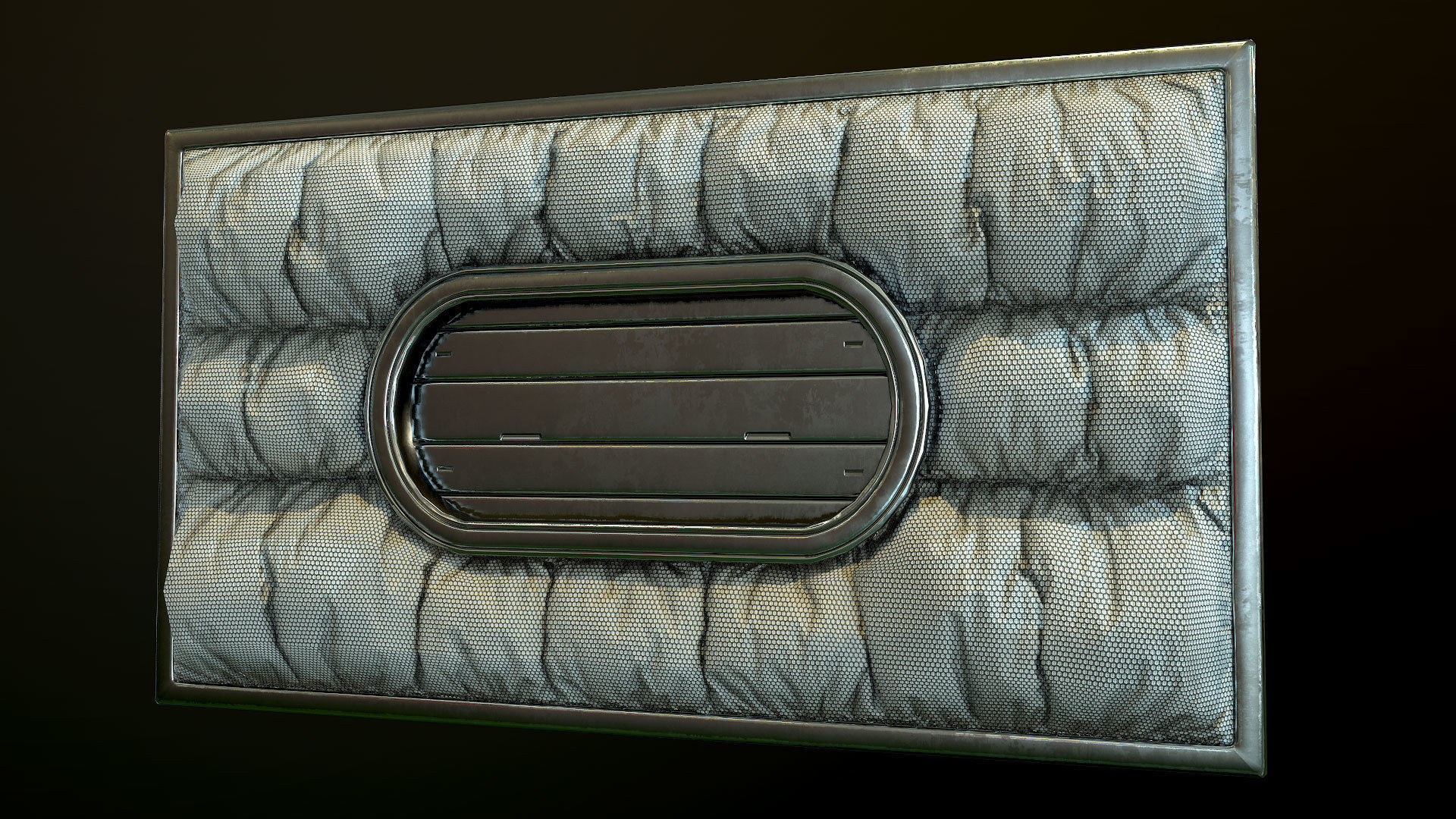 Modular Sci Fi Corridor Low-poly 3D model_14