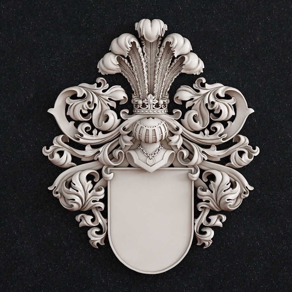 coat of arms 3 3D print model_1