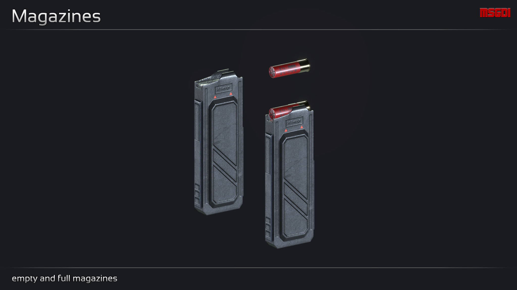 Scifi Shotgun TRT 3 Low-poly 3D model_7
