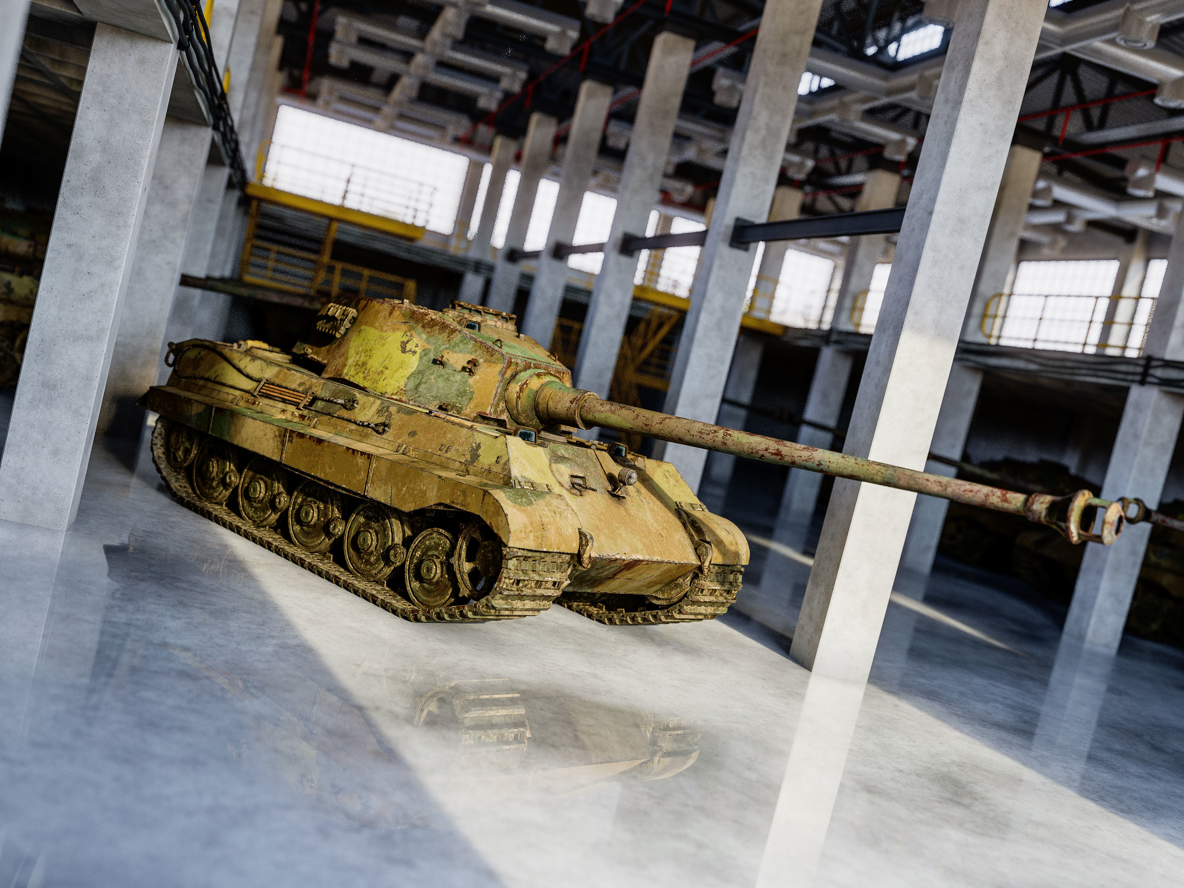 Factory Warehouse Interior Low-poly 3D model_22