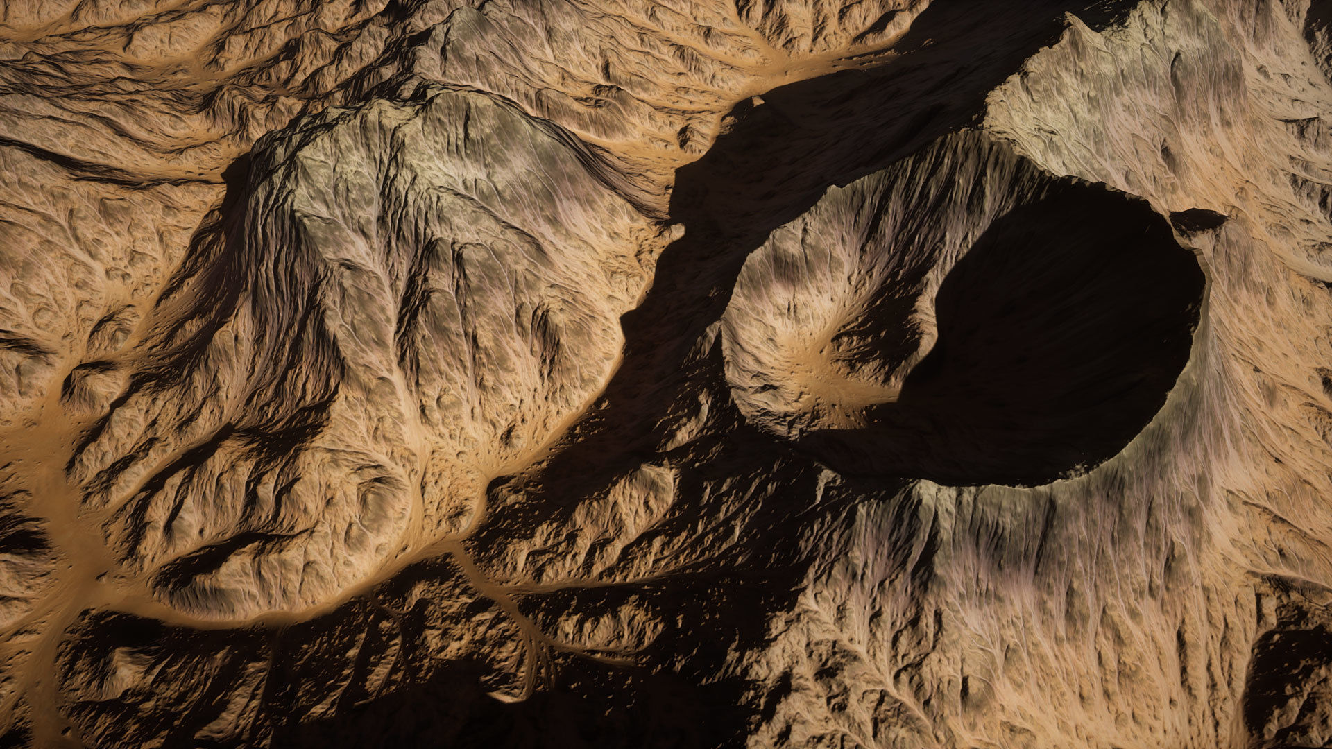 Mountain Range Low-poly 3D model_5