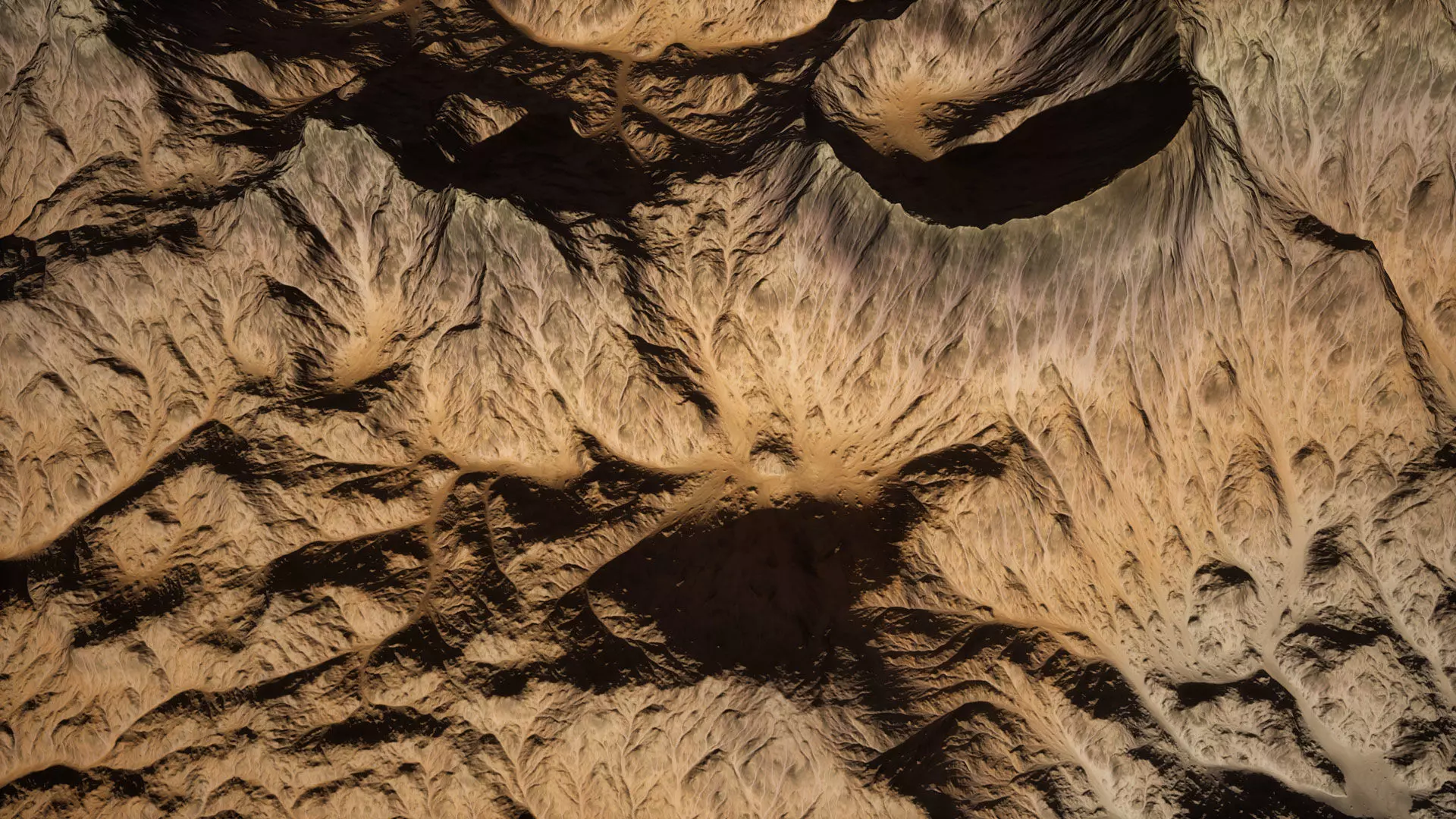 Mountain Range Low-poly 3D model_0