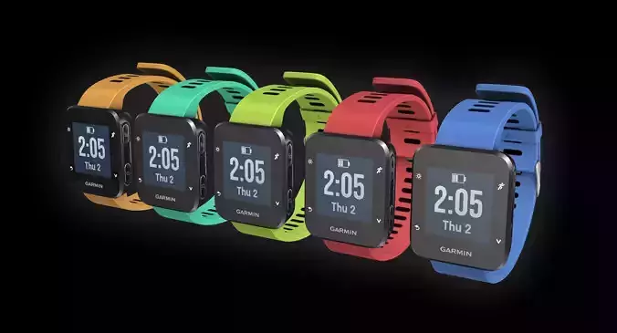 Garmin running watch Low-poly 3D model
