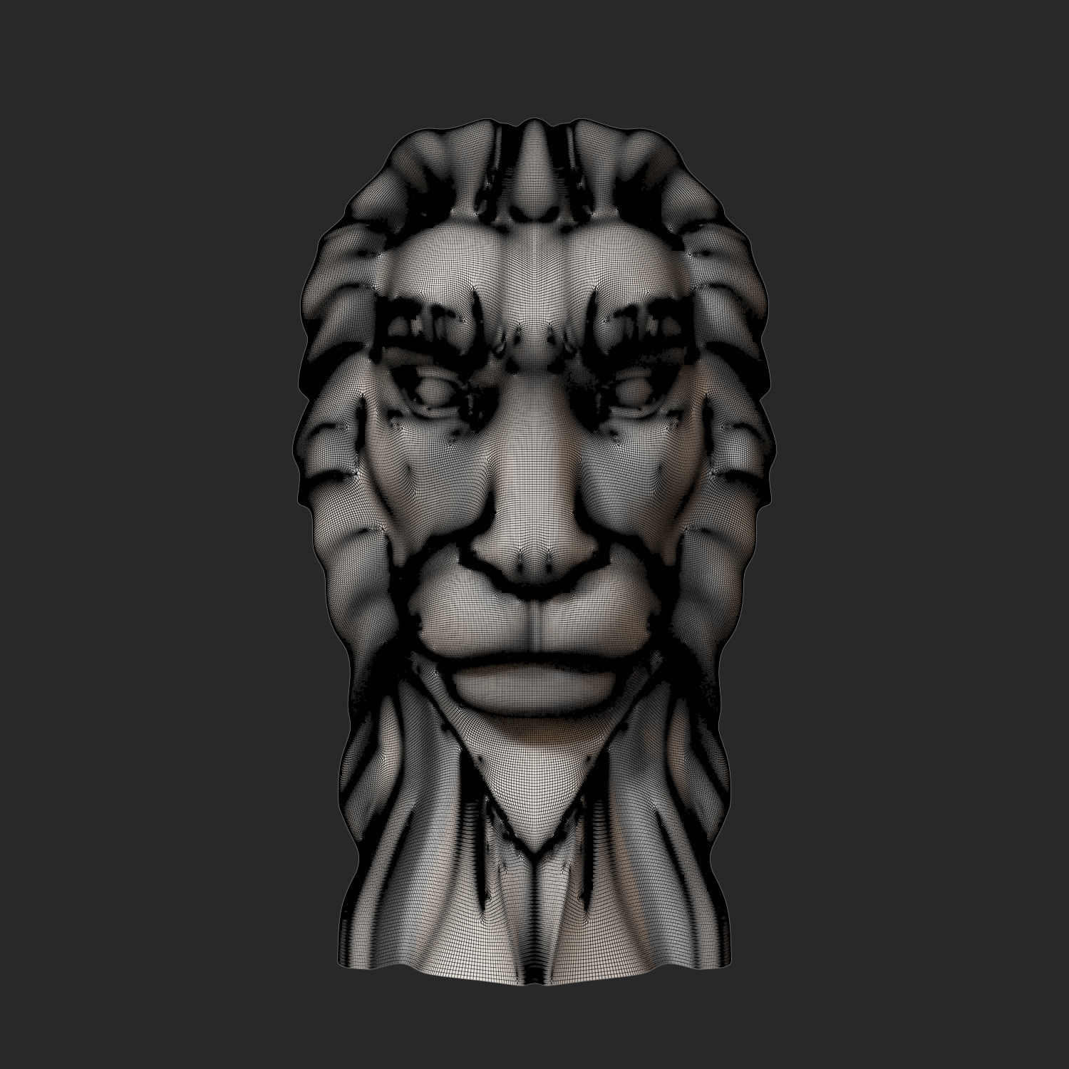 Lion Head LH-001 3D print model_2