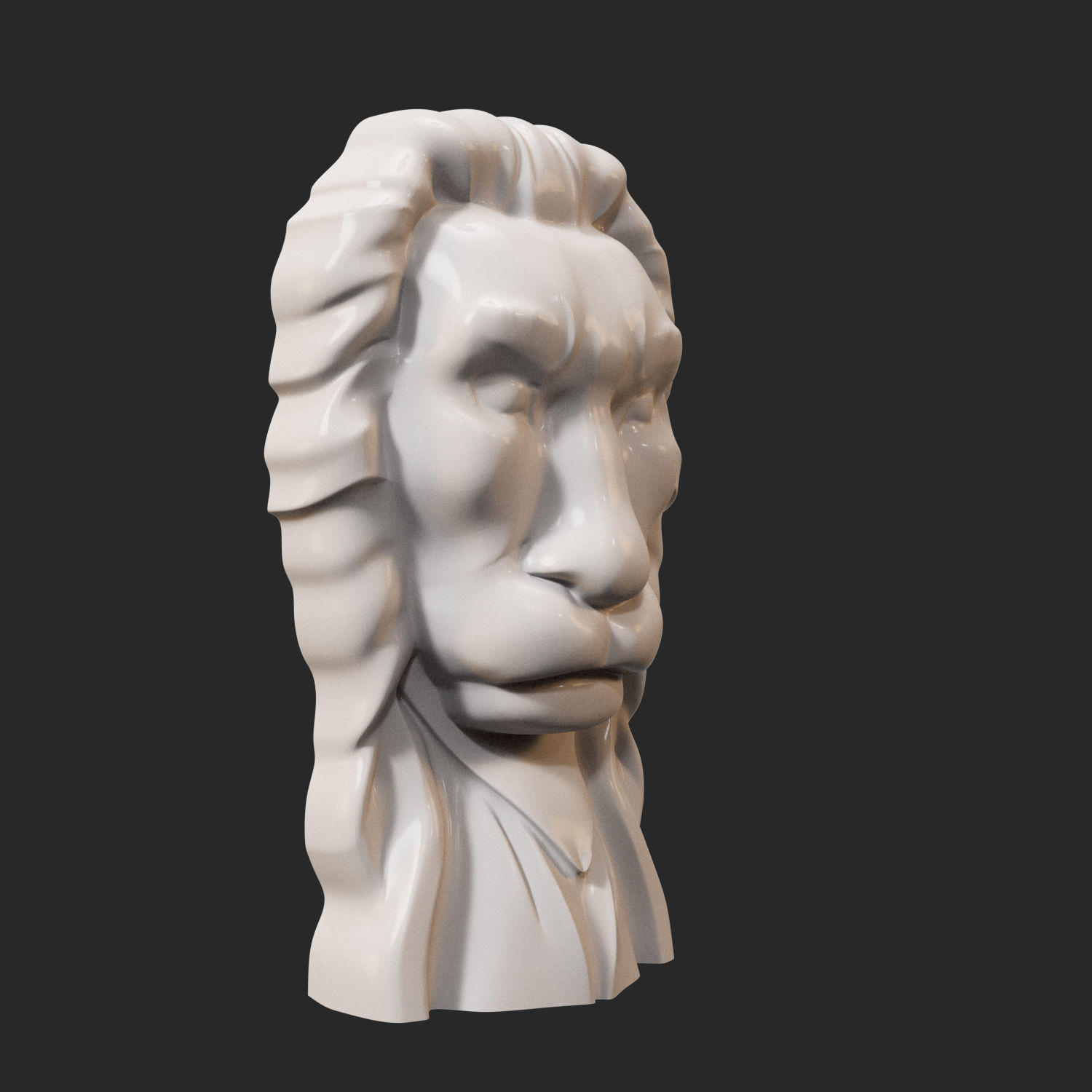 Lion Head LH-001 3D print model_4