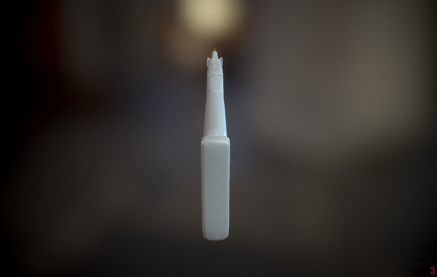 Operator and Weapons Low-poly 3D model_10