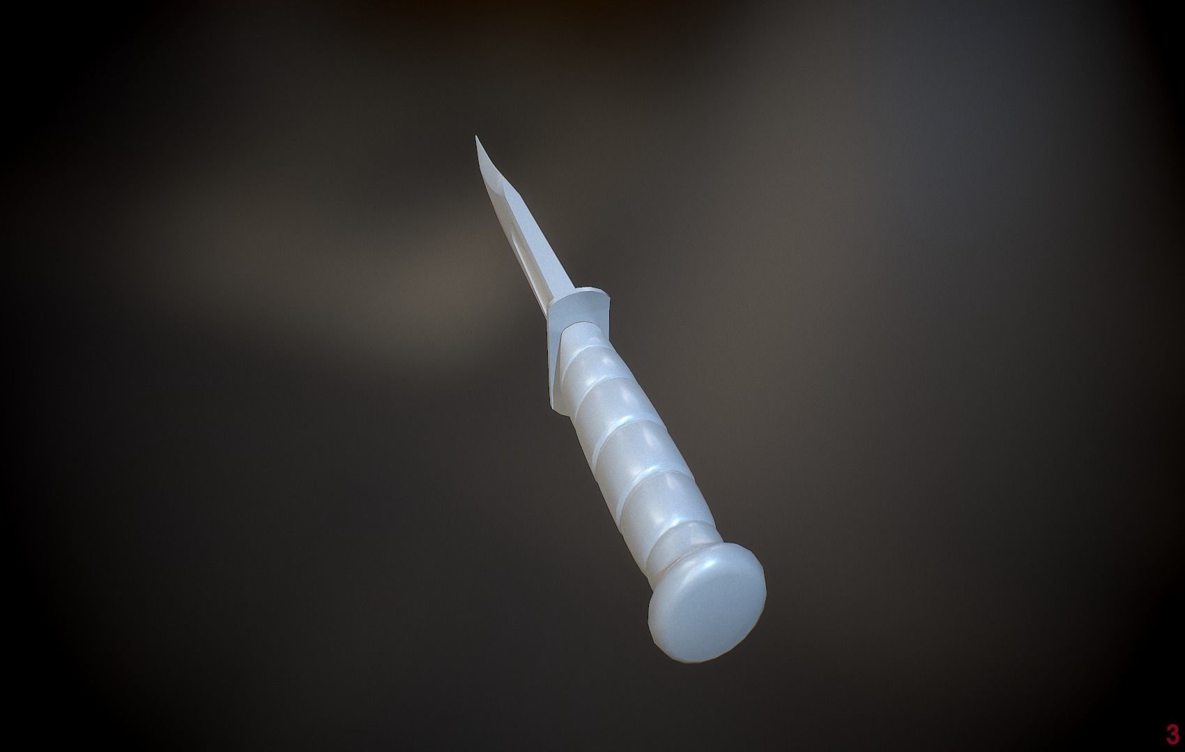 Operator and Weapons Low-poly 3D model_19