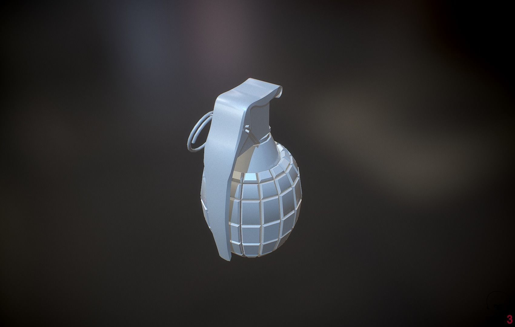 Operator and Weapons Low-poly 3D model_21