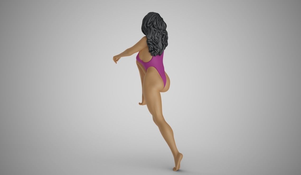 Woman Putting Her Feet Up 3D print model_6