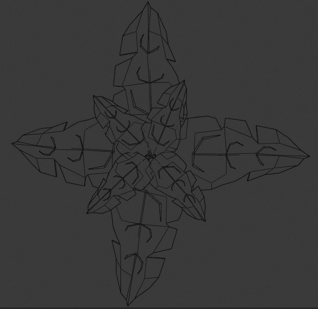 Low Poly Palm Tree Low-poly 3D model_4