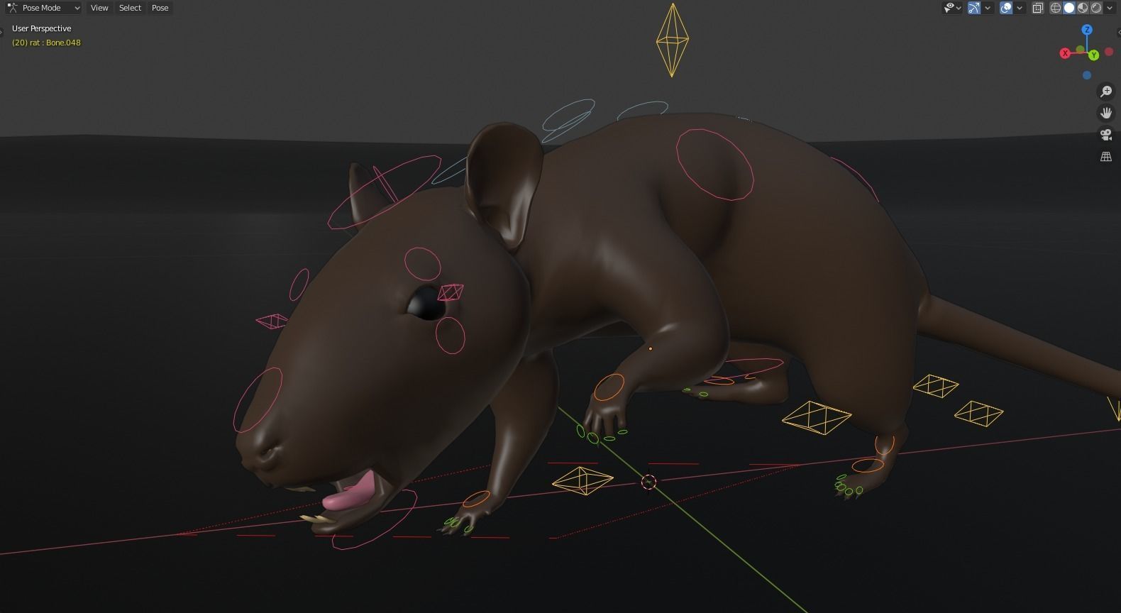 Rat - Realistic 3D model_3