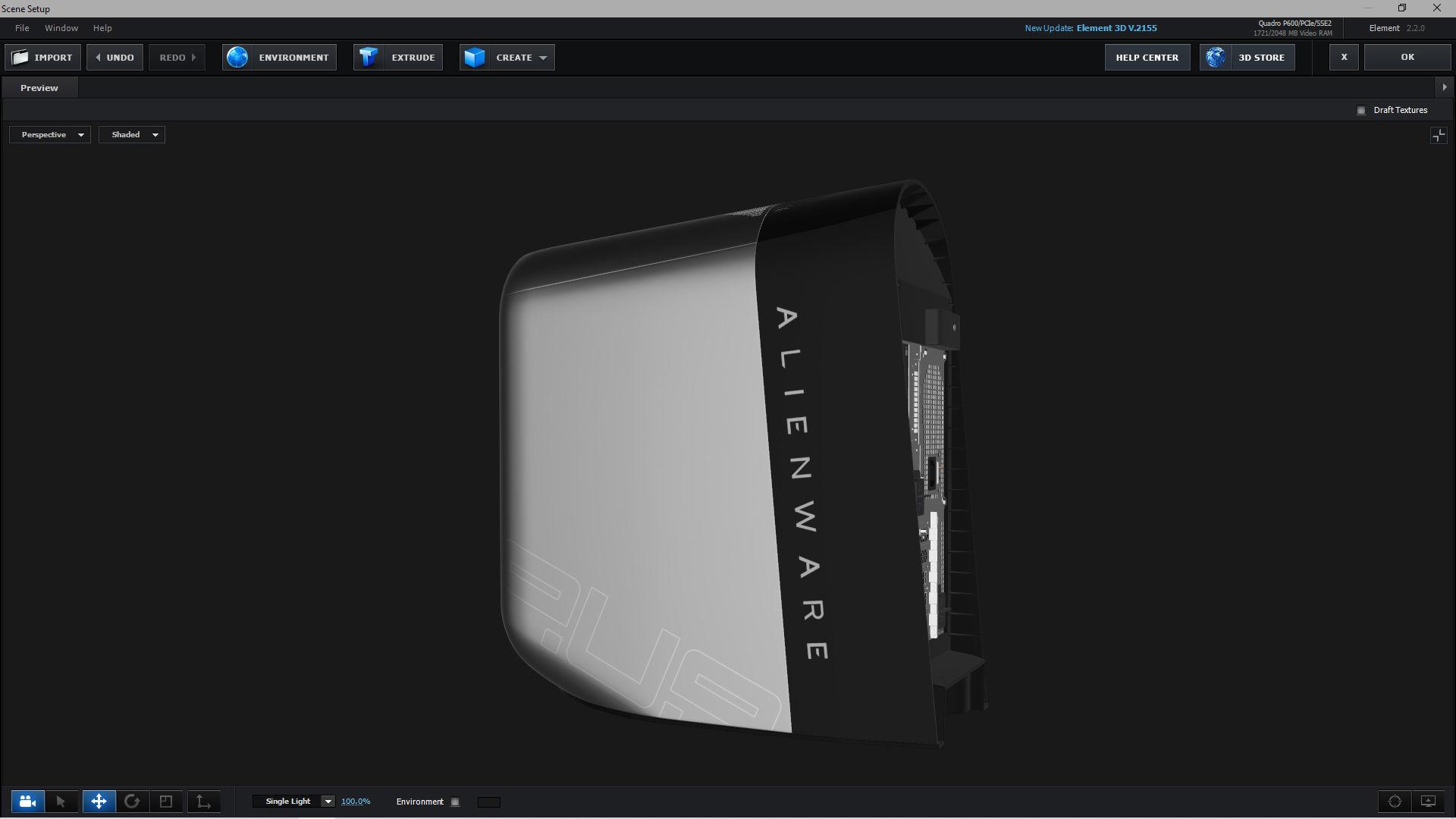 E3D - Alienware Aurora R9 3D model_4