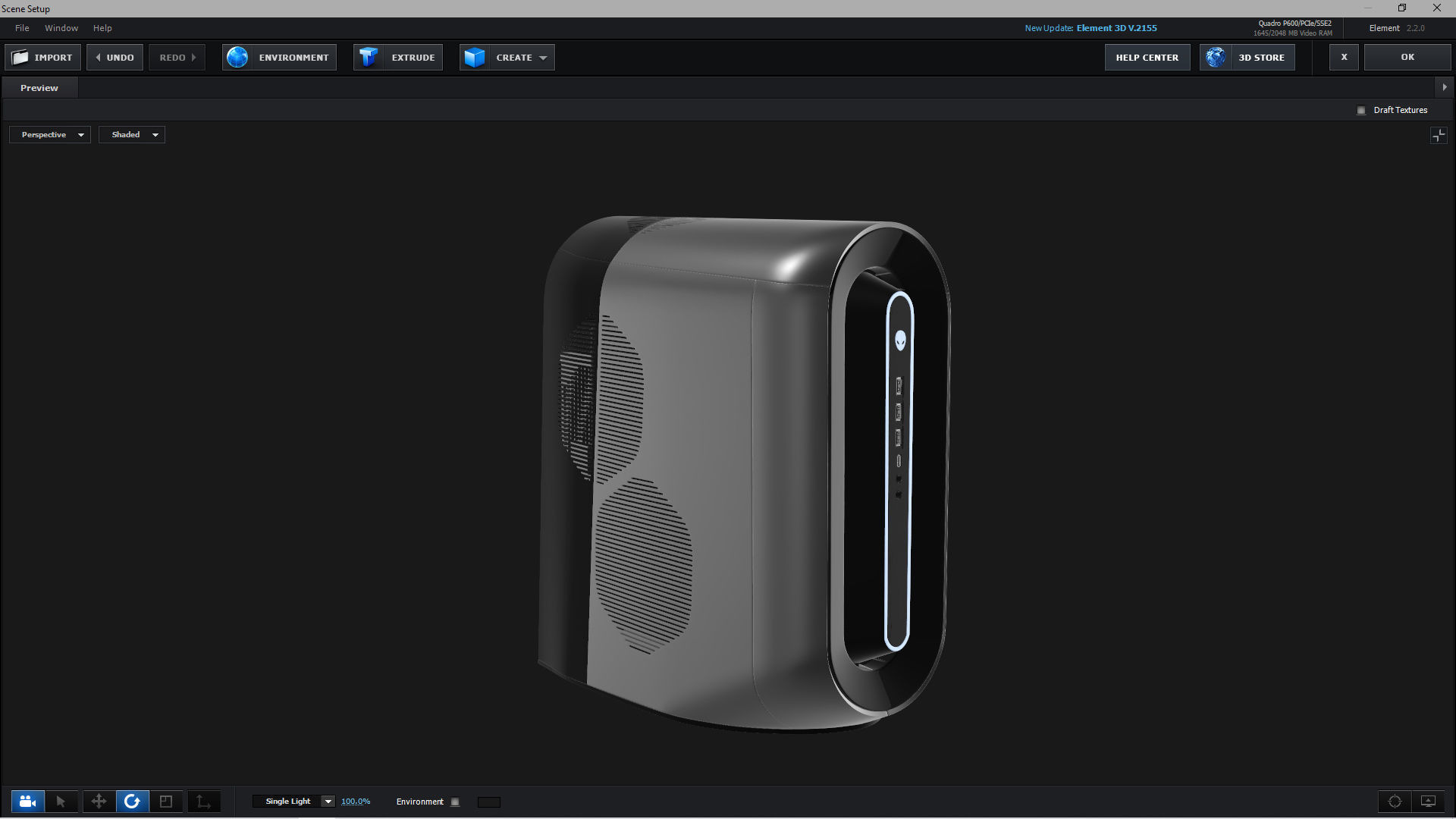 E3D - Alienware Aurora R9 3D model_9