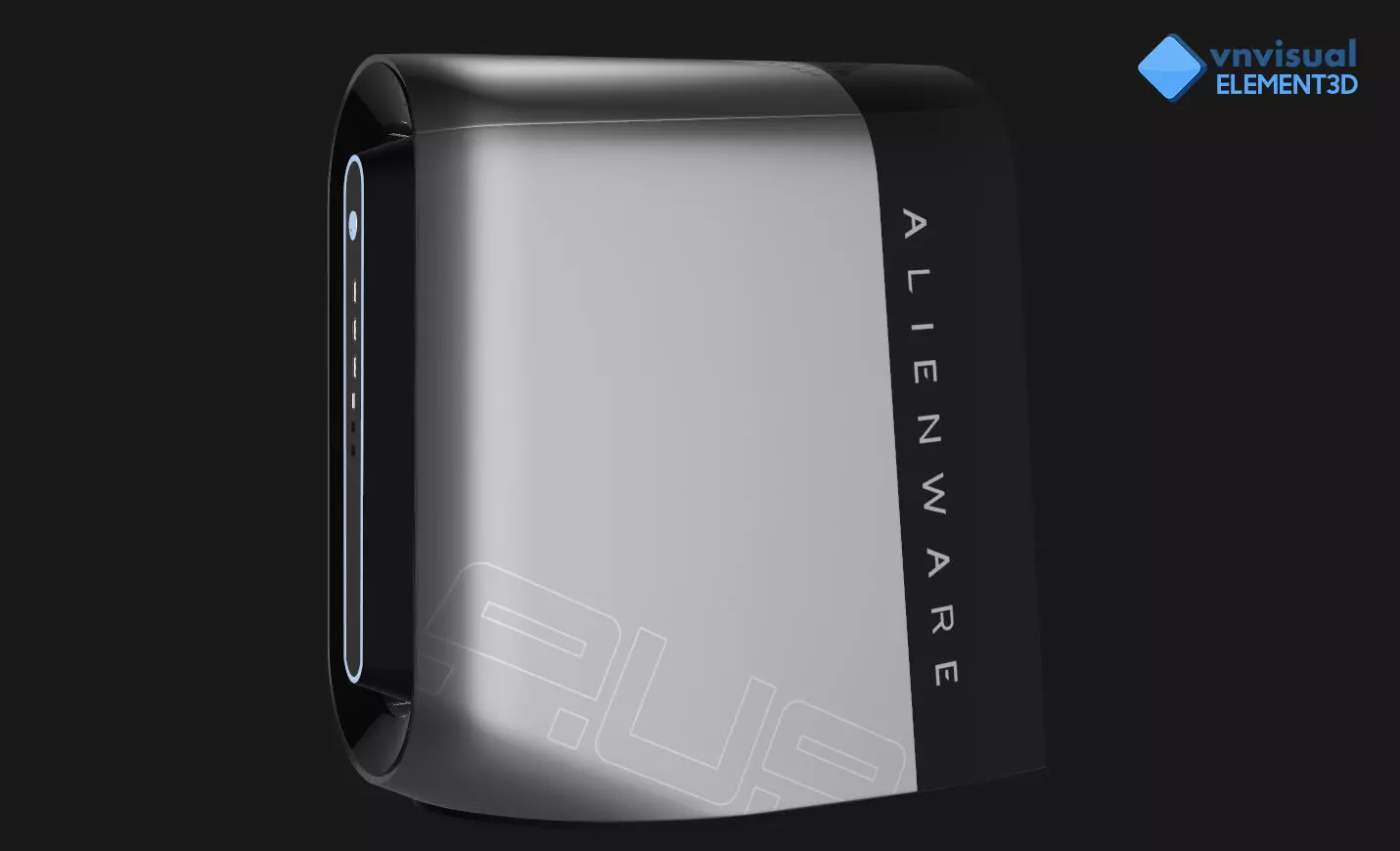 E3D - Alienware Aurora R9 3D model_0