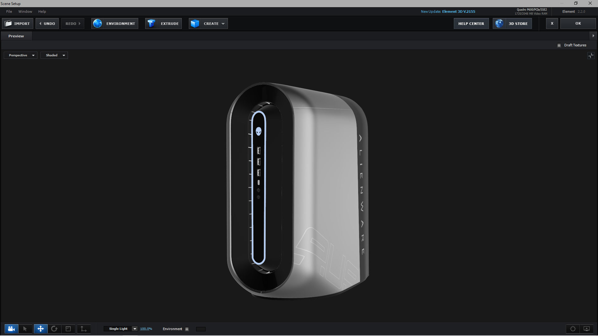 E3D - Alienware Aurora R9 3D model_1