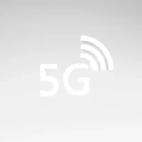 Mobile Signal Symbol 5G v1 002 Low-poly 3D model