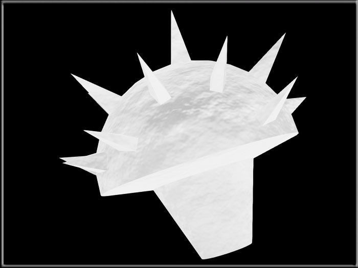 Spiked Round Tail  Low-poly 3D model_8