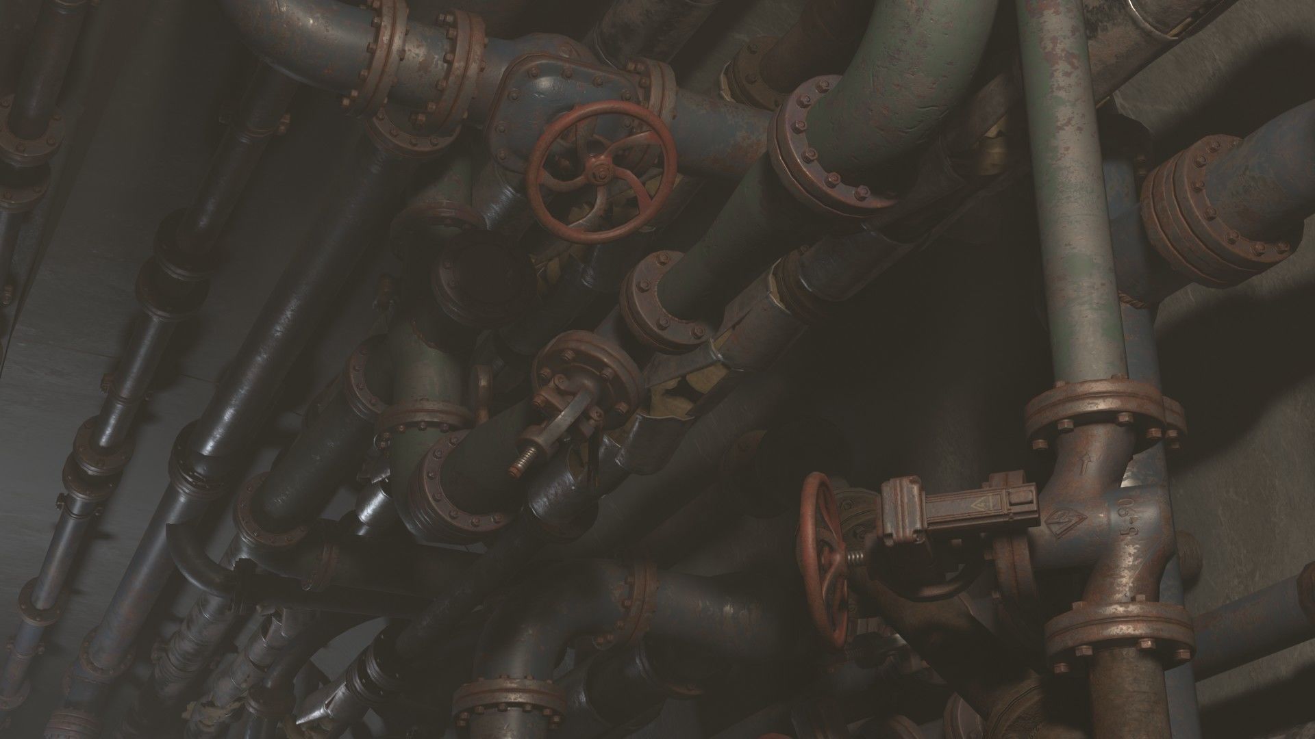 Pipes pack Low-poly 3D model_8