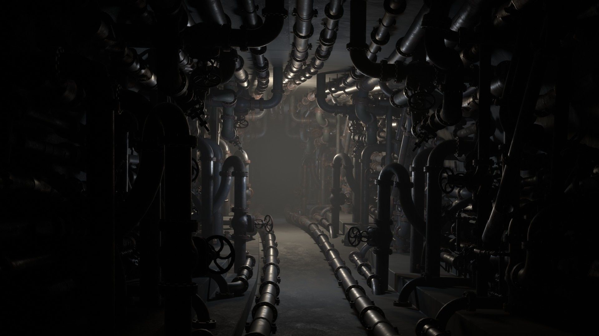 Pipes pack Low-poly 3D model_2