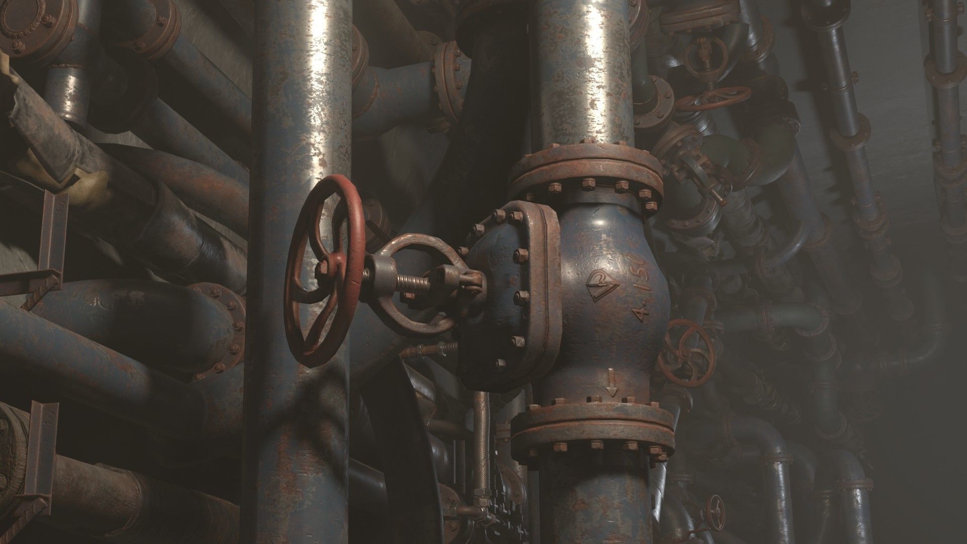 Pipes pack Low-poly 3D model_9