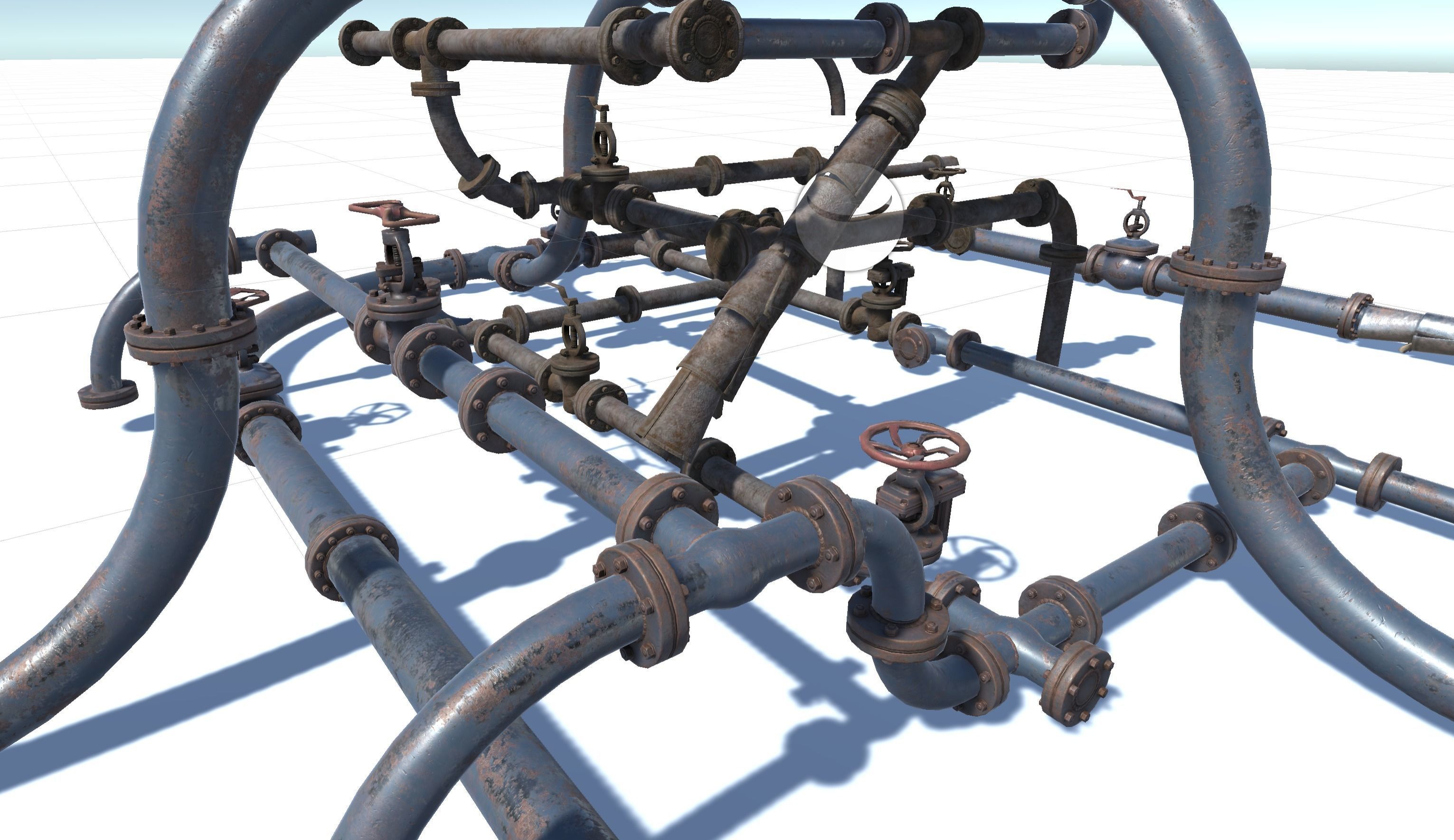 Pipes pack Low-poly 3D model_14
