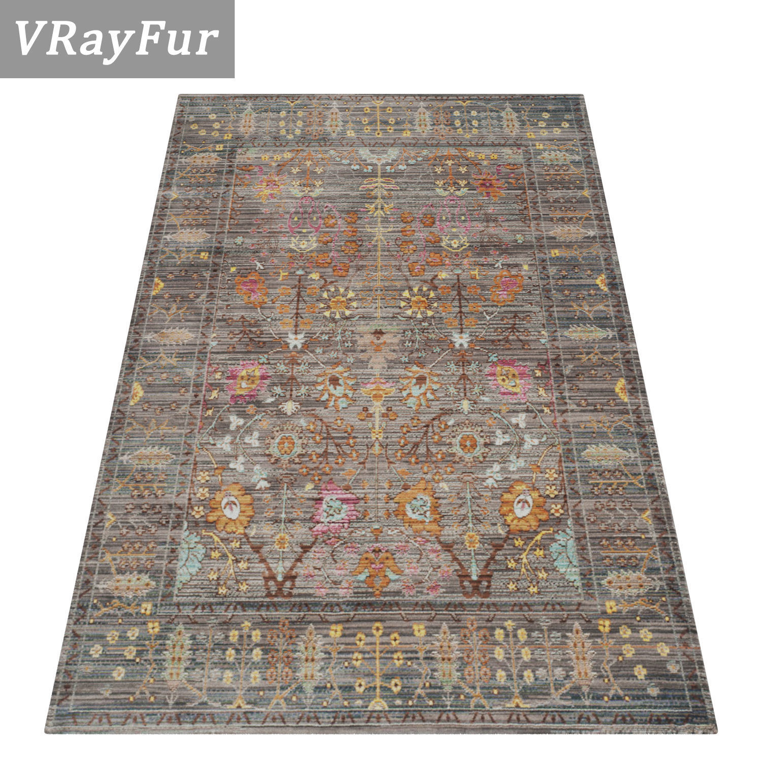 Rug Set 496 3D model_2