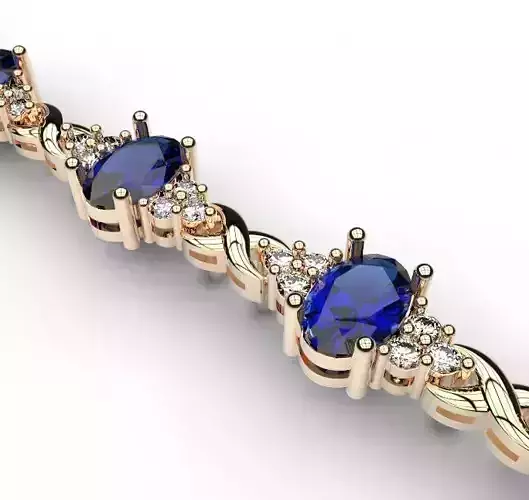 bracelet with gemstones