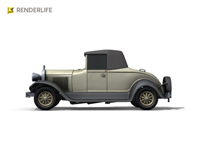 Car roadster 3D model_1