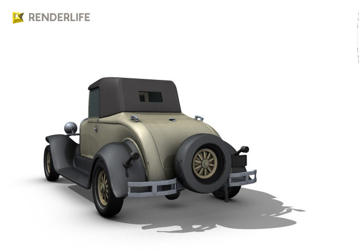 Car roadster 3D model_5